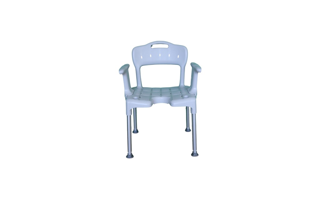 Location chaise de douche avec dossier et accoudoirs